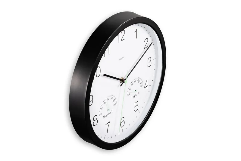 Seinäkello Hama Santorini 30 cm Musta - Musta - Sisustustuotteet - Seinäkoristeet - Kellot