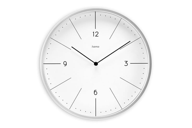 Seinäkello Hama Sardinia 30 cm harmaa, Valkoinen