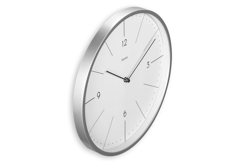 Seinäkello Hama Sardinia 30 cm harmaa - Valkoinen - Sisustustuotteet - Seinäkoristeet - Kellot