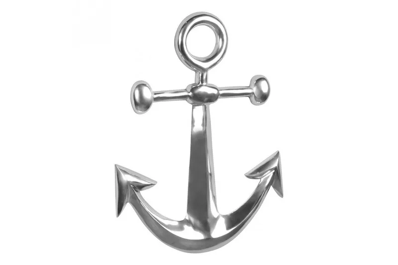 Seinäkoriste Wohnling Ankkuri merenkulku käsin kiillotettu alumiinivalu moderni, undefined