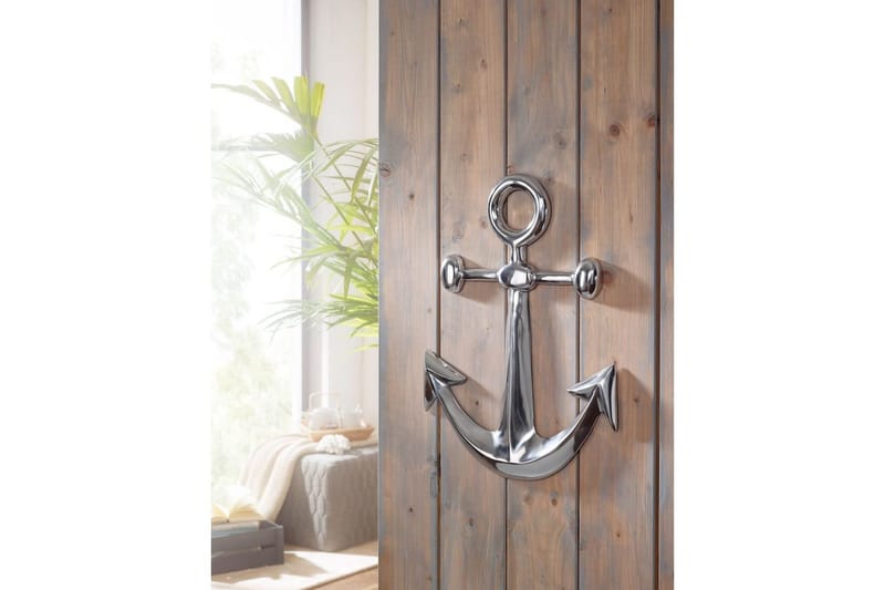 Seinäkoriste Wohnling Ankkuri merenkulku käsin kiillotettu alumiinivalu moderni - Sisustustuotteet - Sisustusesineet