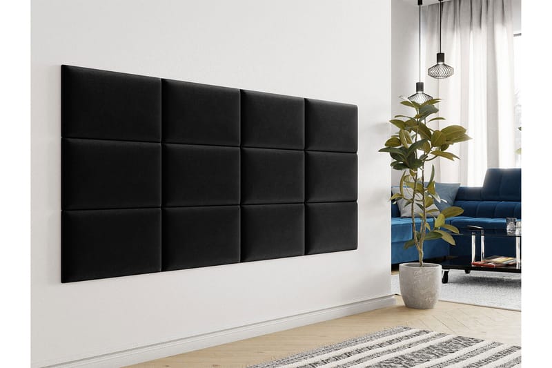 Seinäpaneeli Topattu Ballobar 50x30 cm - Musta - Sisustustuotteet - Seinäkoristeet