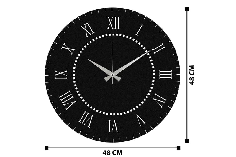 Seven Love - Musta - Sisustustuotteet - Seinäkoristeet - Kellot