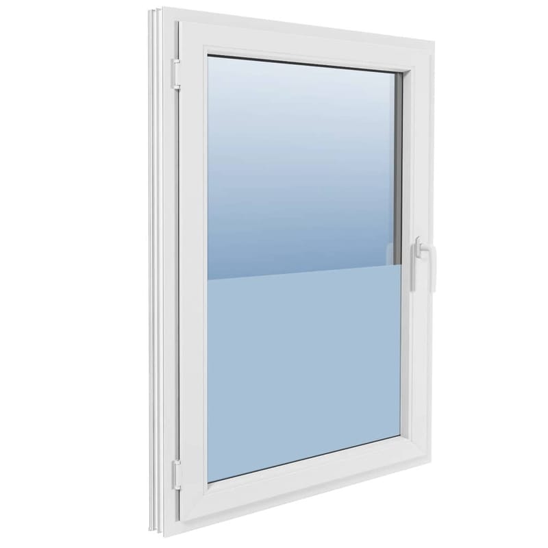 Huurrepintainen ikkunakalvo maitolasi liimapinta 0,9x20 cm - Sisustustuotteet - Seinäkoristeet - Sisustusmuovi & laattakoriste - Ikkunakalvot