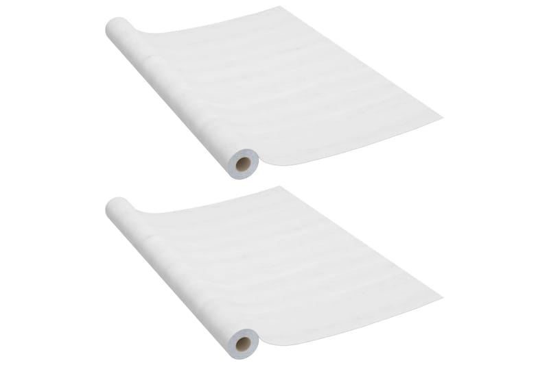 Itseliimautuvat ovikalvot 2 kpl valkoinen puu 210x90 cm PVC - Sisustustuotteet - Seinäkoristeet - Sisustusmuovi & laattakoriste - Ikkunakalvot