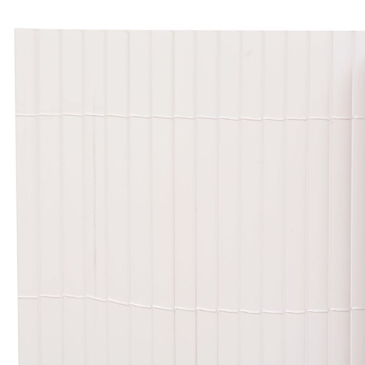 Kaksipuolinen Puutarha-aita 90x500 cm Valkoinen - Valkoinen - Ikkunakalvot