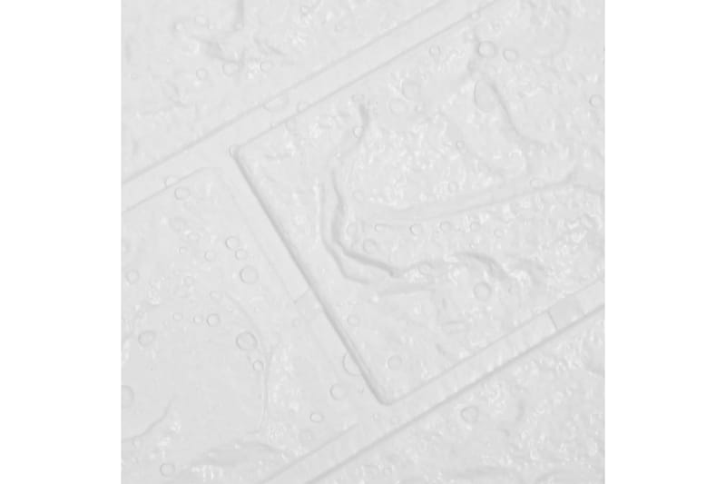 3D Tapetti tiilet itsekiinnittyvä 40 kpl - Valkoinen - Sisustustuotteet - Seinäkoristeet - Tapetit - Valokuvatapetit