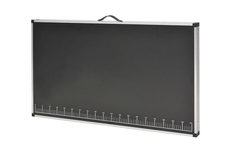 Taittuva tapetointipöytä MDF ja alumiini 200x60x78 cm - Musta - Sisustustuotteet - Seinäkoristeet - Tapetit - Tapettien lisätarvikkeet - Tapetointipöytä