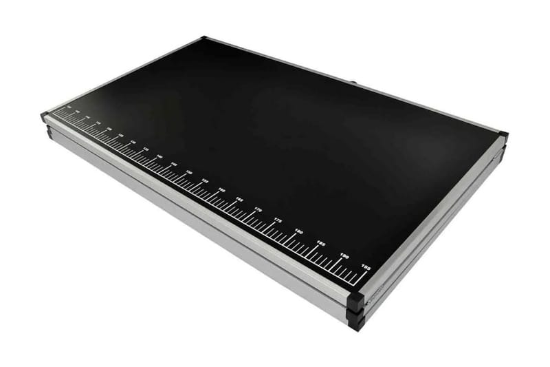 Taittuva tapetointipöytä MDF ja alumiini 300x60x78 cm - Musta - Sisustustuotteet - Seinäkoristeet - Tapetit - Tapettien lisätarvikkeet - Tapetointipöytä