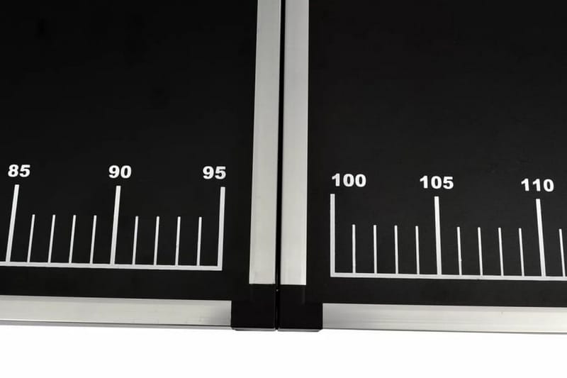 Taittuva tapetointipöytä MDF ja alumiini 300x60x78 cm - Musta - Sisustustuotteet - Seinäkoristeet - Tapetit - Tapettien lisätarvikkeet - Tapetointipöytä