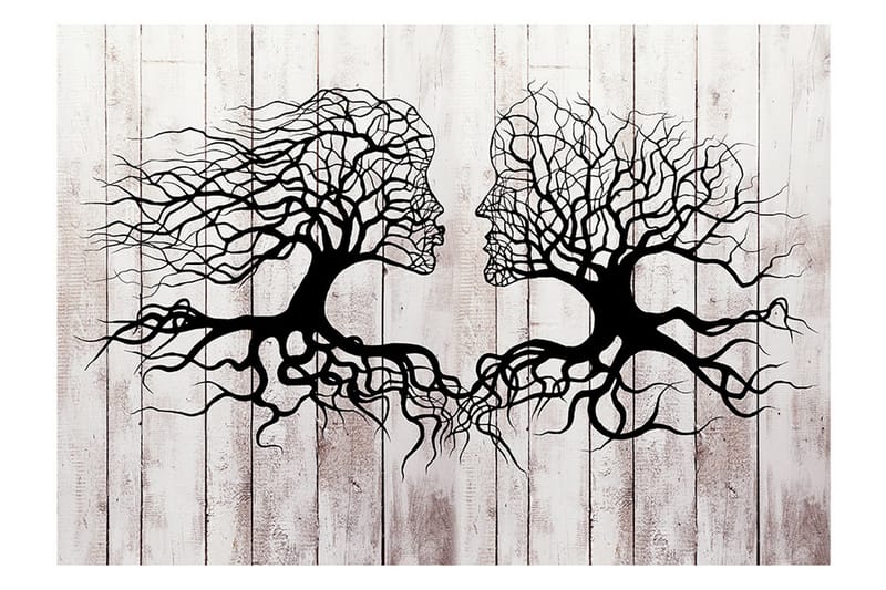 Valokuvatapetti A Kiss Of A Trees 100x70 - Artgeist sp. z o. o. - Sisustustuotteet - Seinäkoristeet - Tapetit - Valokuvatapetit