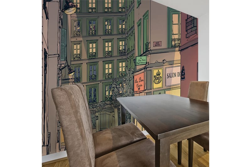 Valokuvatapetti Aamiainen Paris 350x270, Artgeist sp. z o. o.