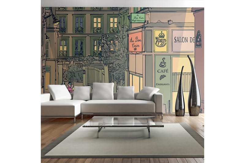 Valokuvatapetti Aamiainen Paris 450x270, Artgeist sp. z o. o.