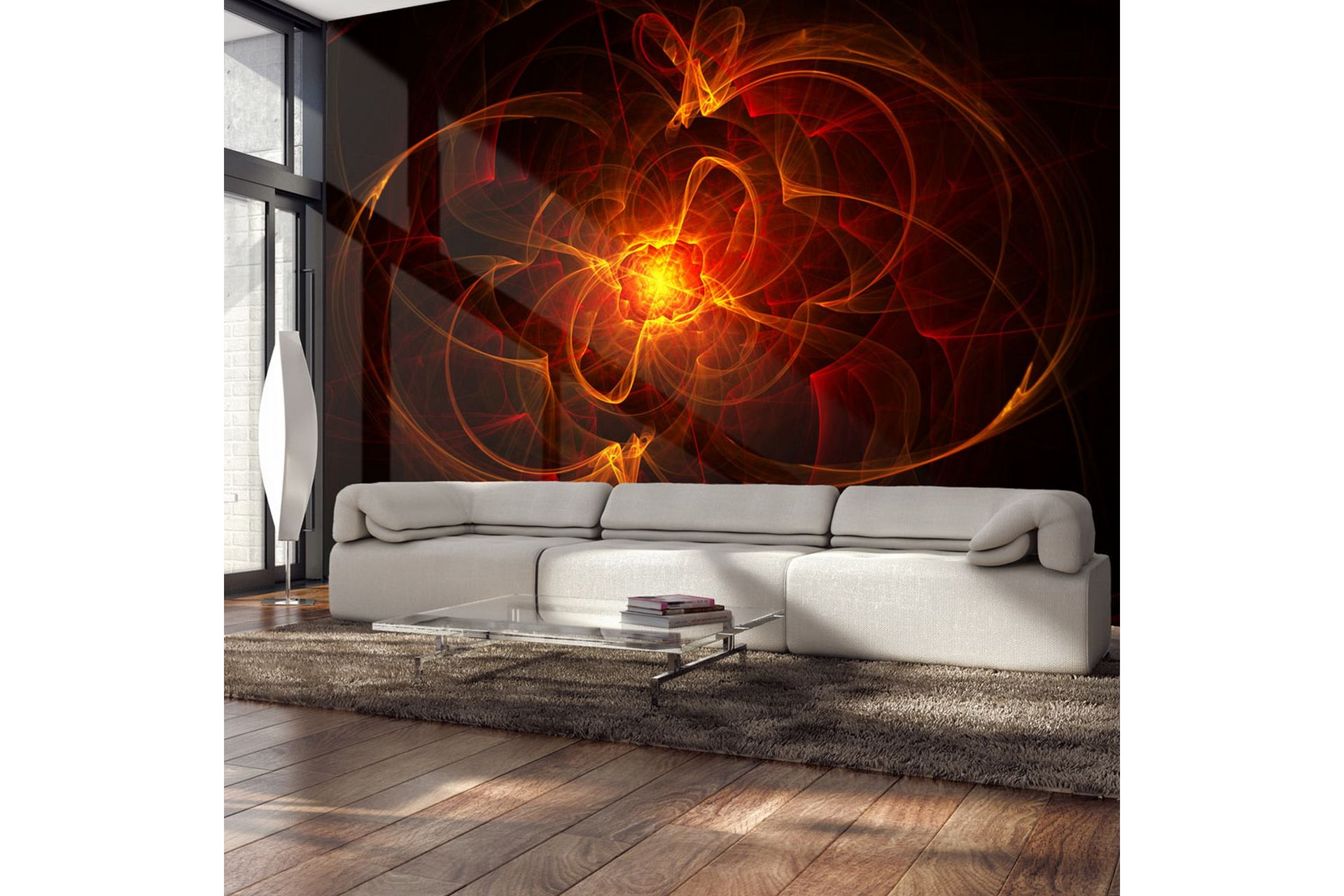 Valokuvatapetti Abstract Fire 300x231 - Artgeist sp. z o. o. - Sisustustuotteet - Seinäkoristeet - Tapetit - Valokuvatapetit
