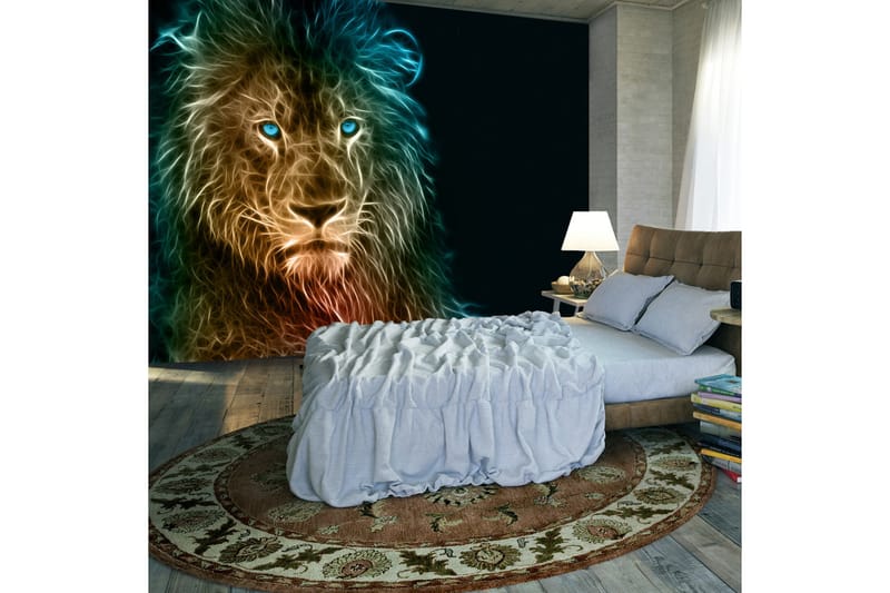 Valokuvatapetti Abstract Lion 400x280 - Artgeist sp. z o. o. - Sisustustuotteet - Seinäkoristeet - Tapetit - Valokuvatapetit