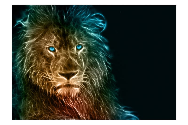 Valokuvatapetti Abstract Lion 400x280 - Artgeist sp. z o. o. - Sisustustuotteet - Seinäkoristeet - Tapetit - Valokuvatapetit