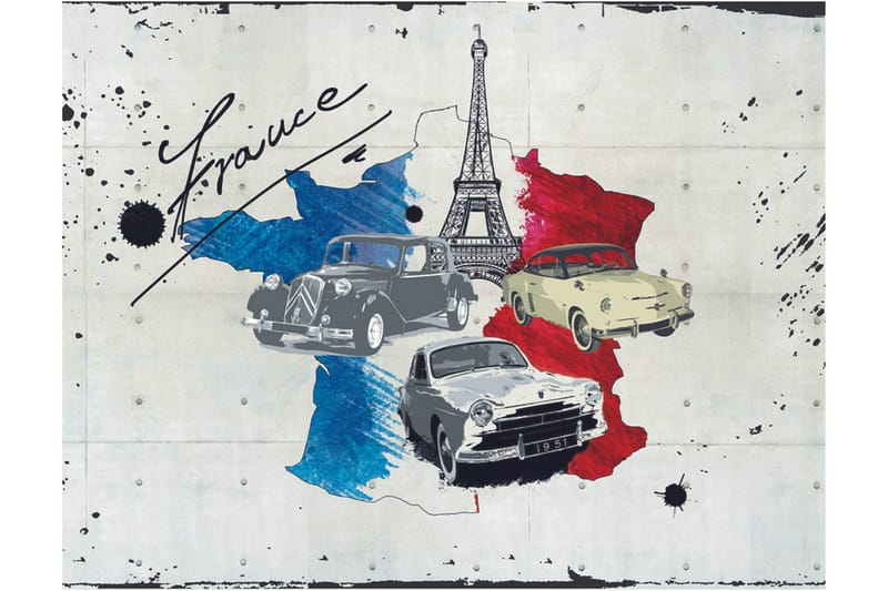 Valokuvatapetti Admirer Of Cars France 300x231, Artgeist sp. z o. o.