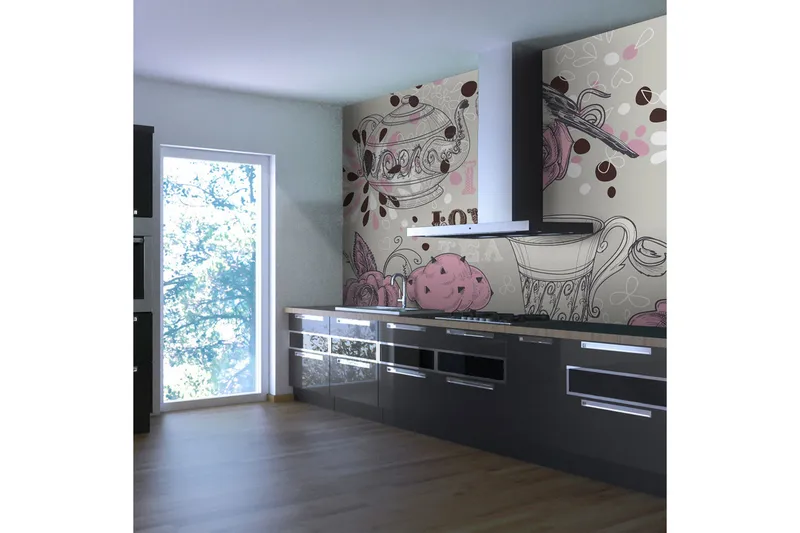 Valokuvatapetti Afternoon Tea 200x154 - Artgeist sp. z o. o. - Sisustustuotteet - Seinäkoristeet - Tapetit - Valokuvatapetit