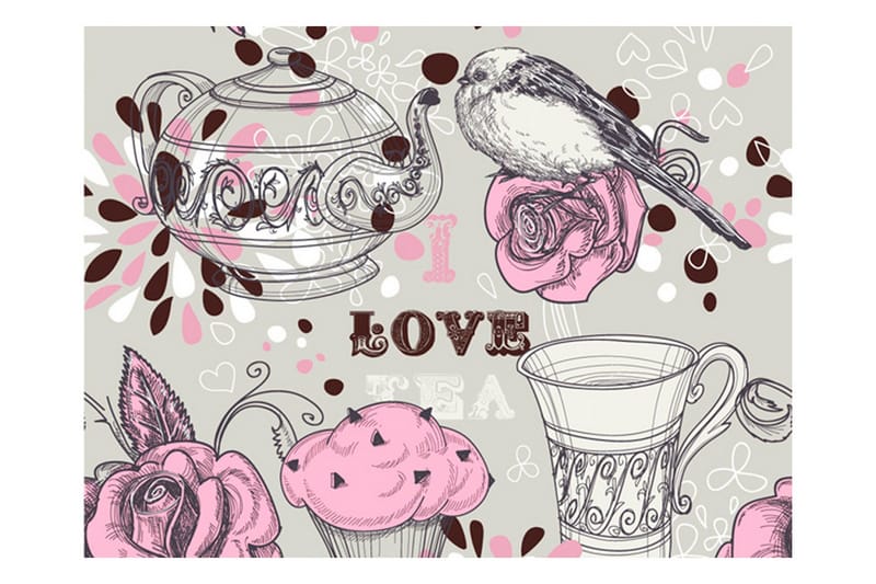 Valokuvatapetti Afternoon Tea 350x270, Artgeist sp. z o. o.