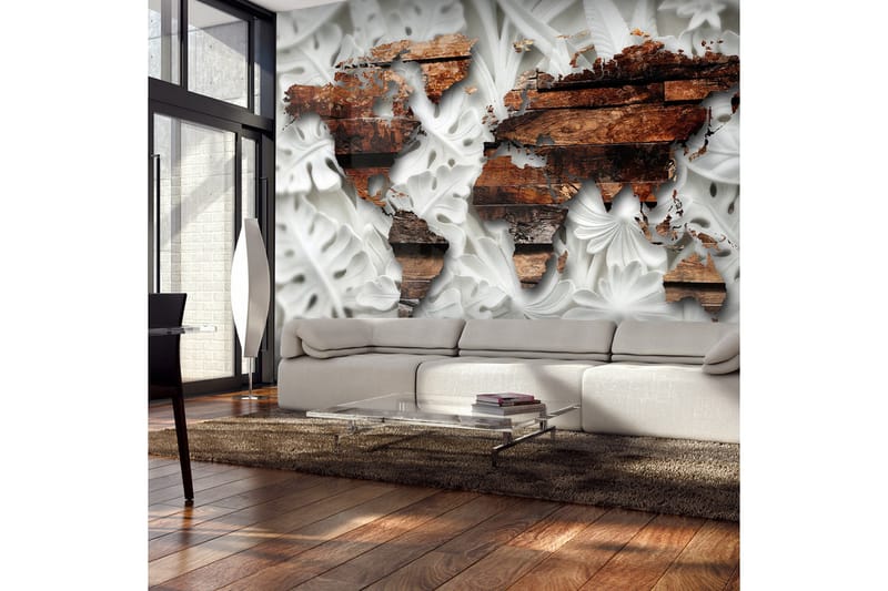 Valokuvatapetti Alabastrine Map 200x140, Artgeist sp. z o. o.