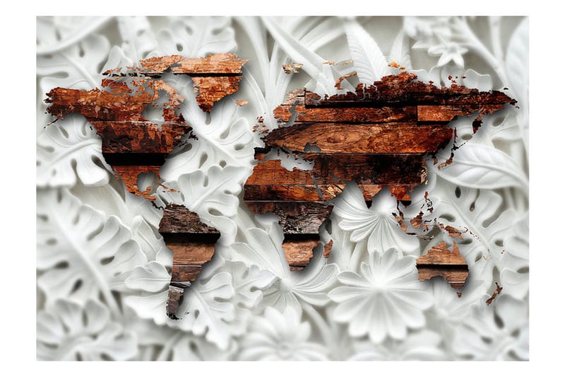 Valokuvatapetti Alabastrine Map 400x280 - Artgeist sp. z o. o. - Sisustustuotteet - Seinäkoristeet - Tapetit - Valokuvatapetit