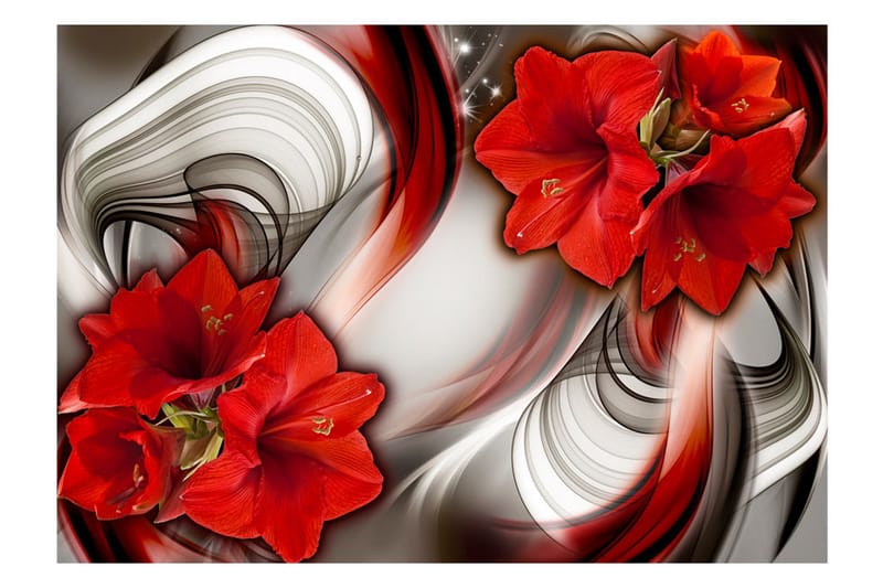 Valokuvatapetti Amaryllis Ballad Of The Red 150x105 - Artgeist sp. z o. o. - Sisustustuotteet - Seinäkoristeet - Tapetit - Valokuvatapetit