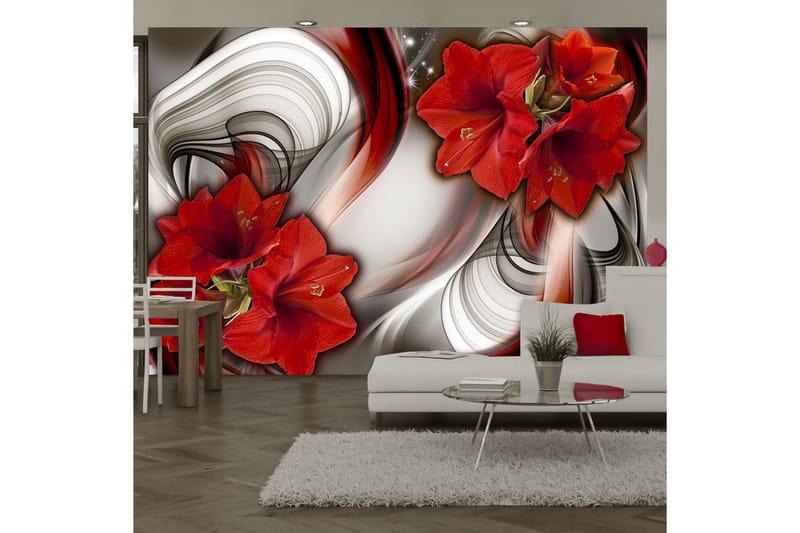 Valokuvatapetti Amaryllis Ballad Of The Red 150x105 - Artgeist sp. z o. o. - Sisustustuotteet - Seinäkoristeet - Tapetit - Valokuvatapetit