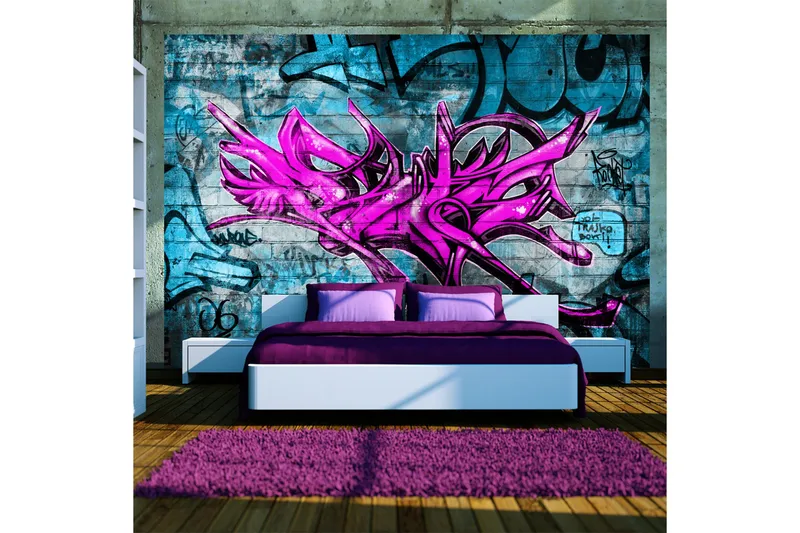 Valokuvatapetti Anonymous Graffiti 150x105 - Artgeist sp. z o. o. - Sisustustuotteet - Seinäkoristeet - Tapetit - Valokuvatapetit