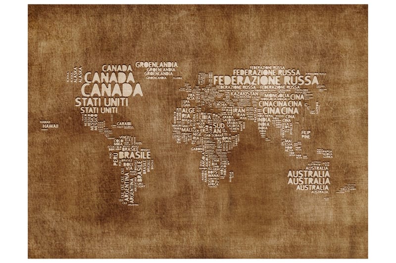 Valokuvatapetti Antiikki Italialainen Kartta 200x154 - Artgeist sp. z o. o. - Sisustustuotteet - Seinäkoristeet - Tapetit - Valokuvatapetit