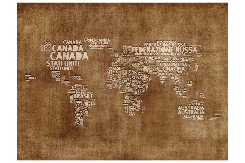 Valokuvatapetti Antiikki Italialainen Kartta 250x193 - Artgeist sp. z o. o. - Sisustustuotteet - Seinäkoristeet - Tapetit - Valokuvatapetit