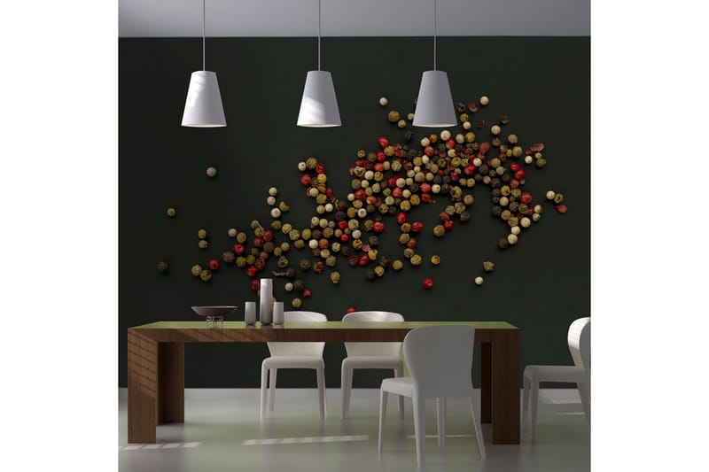 Valokuvatapetti Asetelma värillisiä pippureita 250x193, Artgeist sp. z o. o.