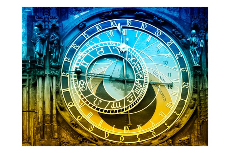 Valokuvatapetti Astronominen kello Praha 300x231 - Artgeist sp. z o. o. - Sisustustuotteet - Seinäkoristeet - Tapetit - Valokuvatapetit