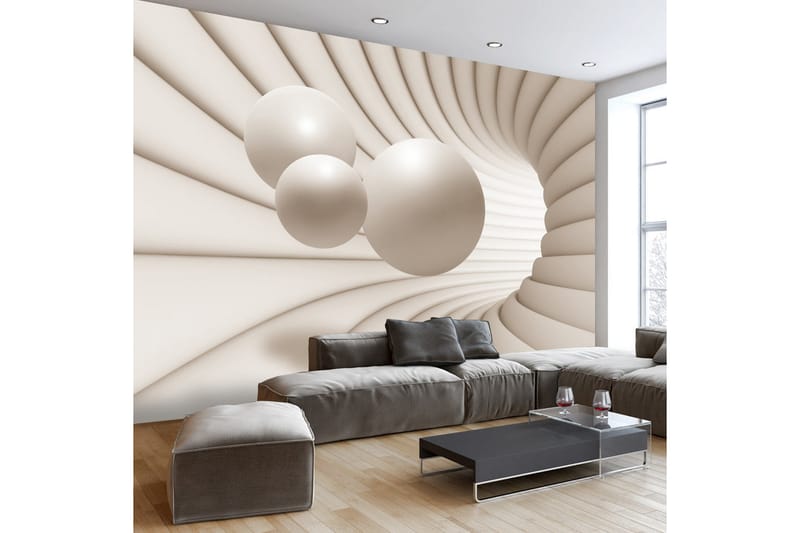 Valokuvatapetti Balls In The Tunnel 400x280, Artgeist sp. z o. o.