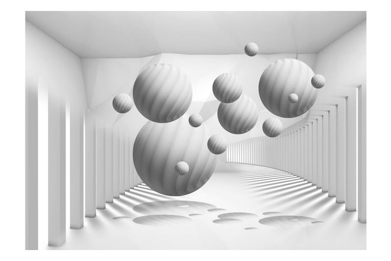 Valokuvatapetti Balls In White 200x140 - Artgeist sp. z o. o. - Sisustustuotteet - Seinäkoristeet - Tapetit - Valokuvatapetit