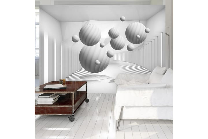 Valokuvatapetti Balls In White 250x175 - Artgeist sp. z o. o. - Valokuvatapetit