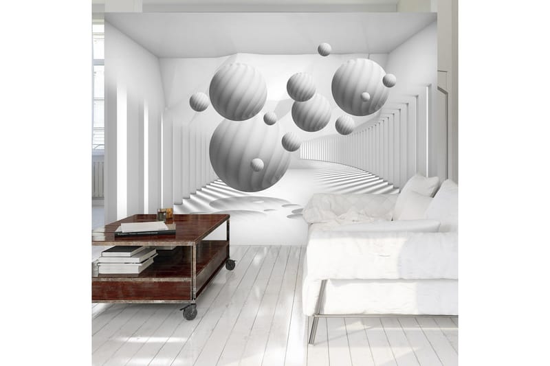 Valokuvatapetti Balls In White 350x245, Artgeist sp. z o. o.