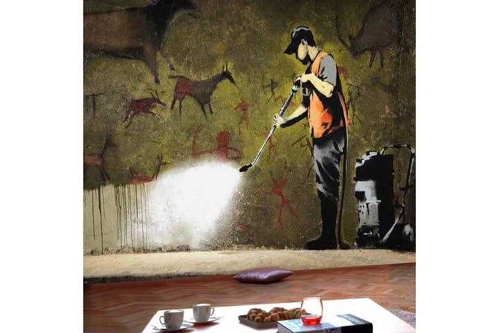 Valokuvatapetti Banksy Cave Painting 300x210 - Artgeist sp. z o. o. - Valokuvatapetit