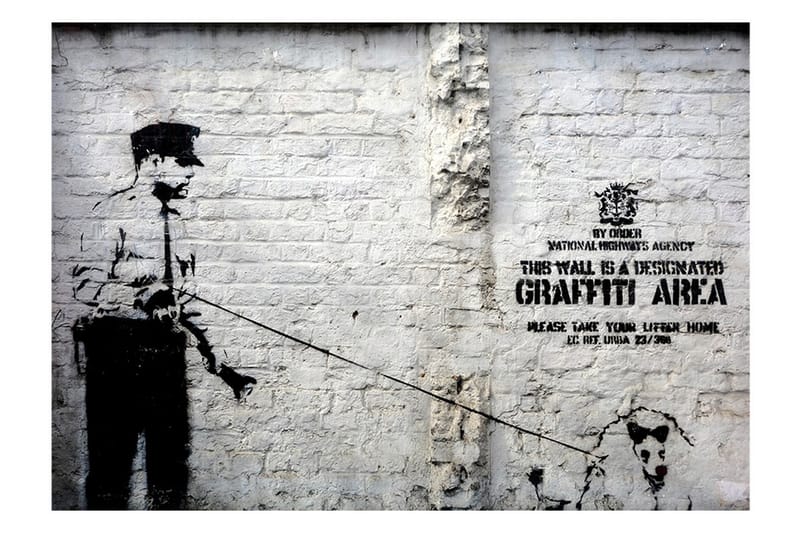Valokuvatapetti Banksy Graffiti Area 400x280 - Artgeist sp. z o. o. - Sisustustuotteet - Seinäkoristeet - Tapetit - Valokuvatapetit