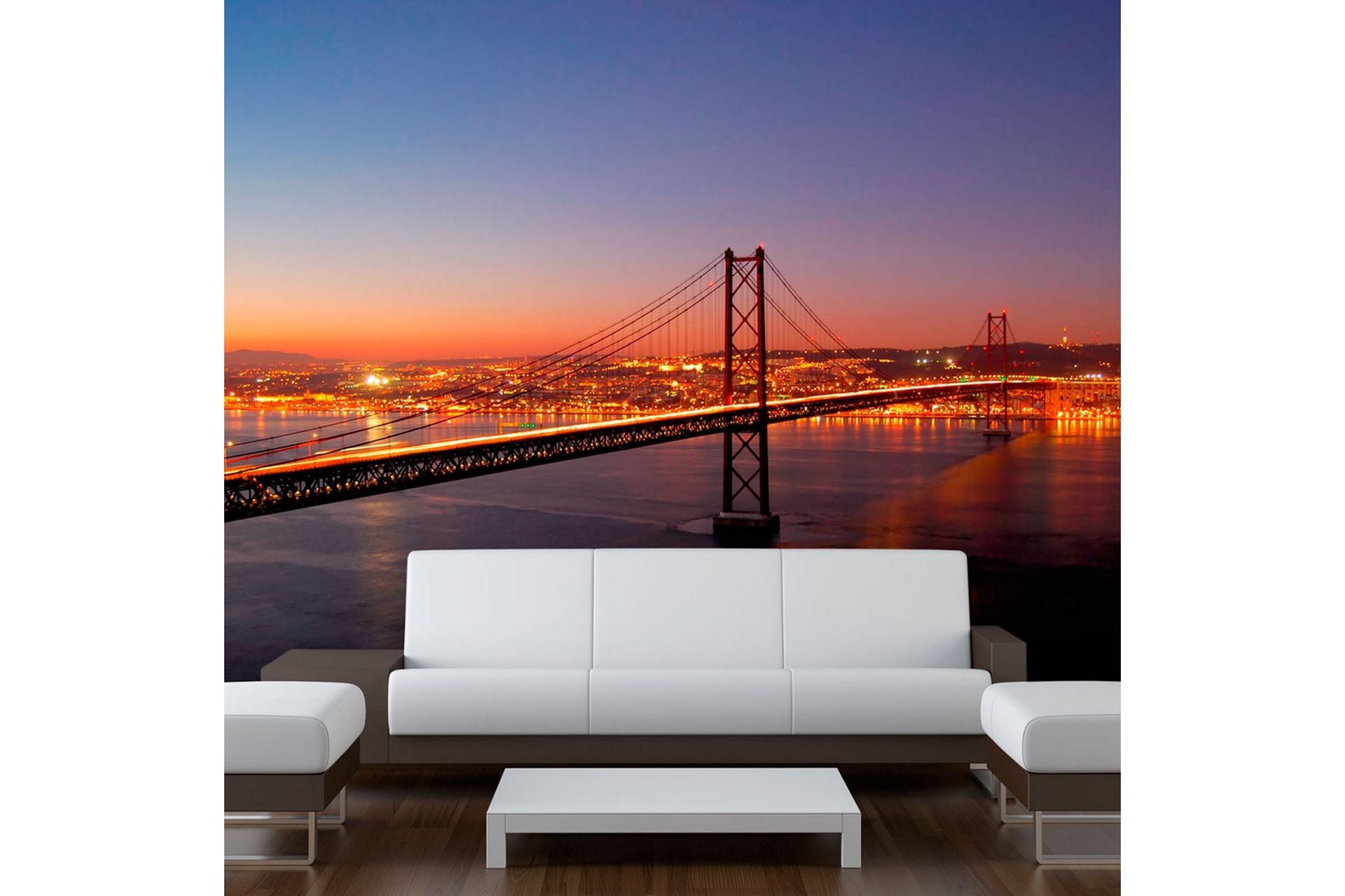 Valokuvatapetti Bay Bridge San Francisco 250x193 - Artgeist sp. z o. o. - Sisustustuotteet - Seinäkoristeet - Tapetit - Valokuvatapetit