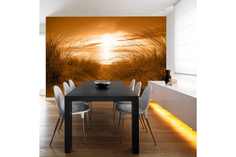 Valokuvatapetti Beach Seepia 200x140, Artgeist sp. z o. o.