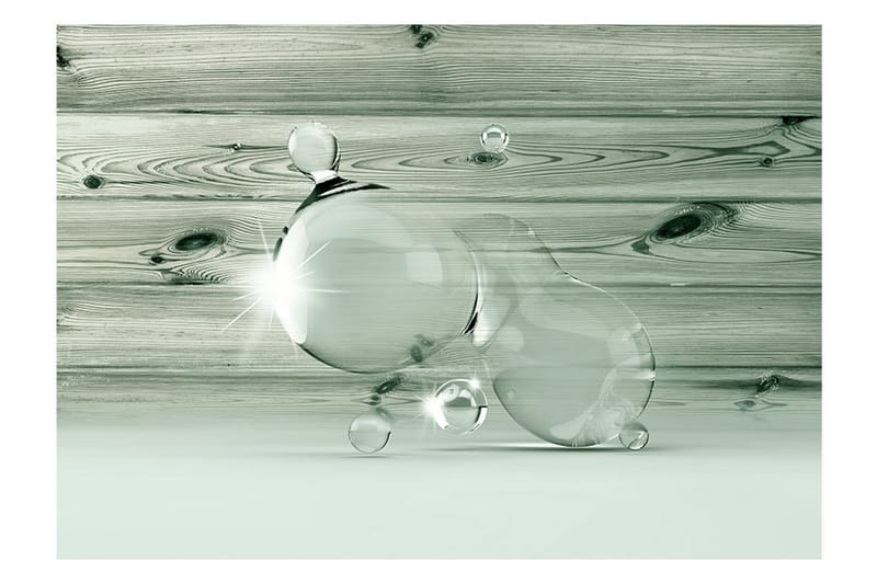 Valokuvatapetti Beauty In Drops Of Water 200x140 - Artgeist sp. z o. o. - Sisustustuotteet - Seinäkoristeet - Tapetit - Valokuvatapetit
