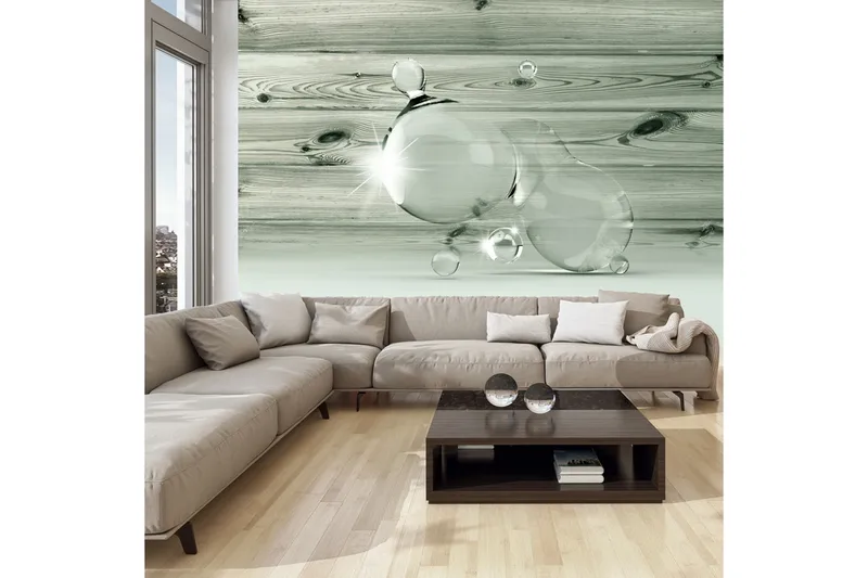 Valokuvatapetti Beauty In Drops Of Water 350x245, Artgeist sp. z o. o.