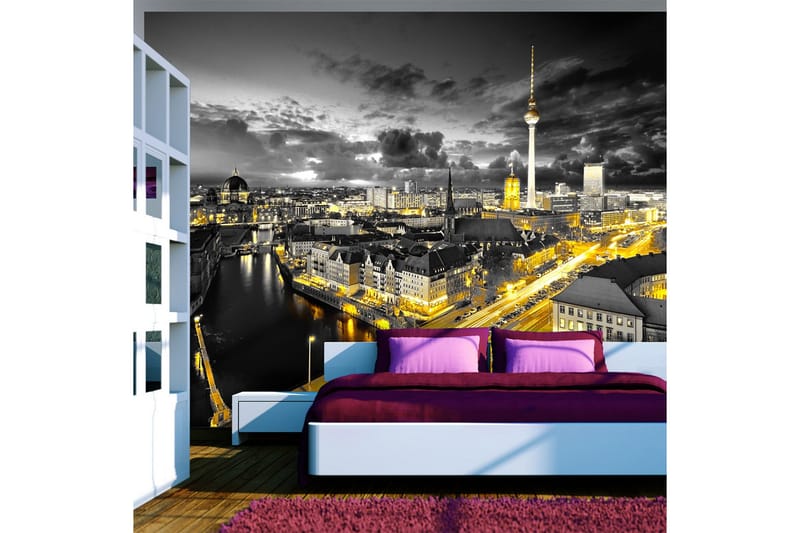 Valokuvatapetti Berlin At Night 250x175, Artgeist sp. z o. o.