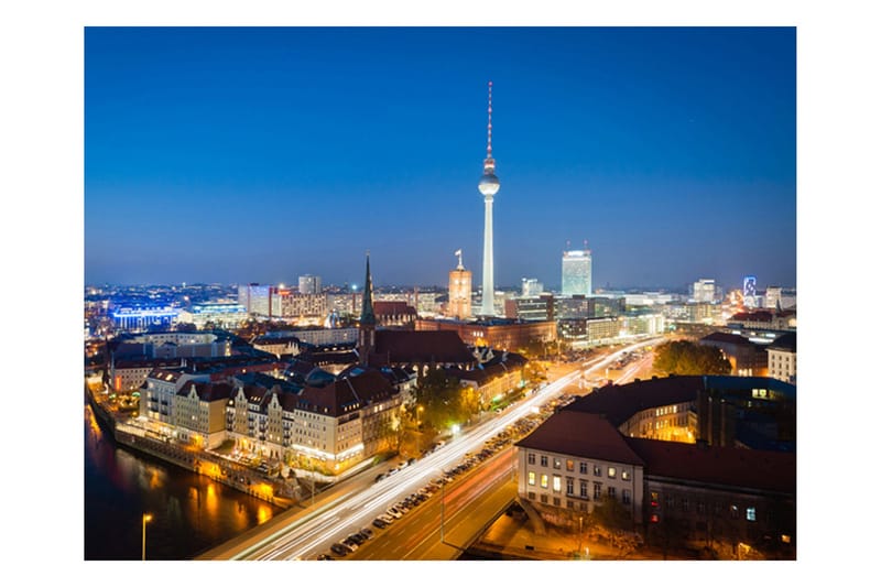 Valokuvatapetti Berlin By Night 250x193, Artgeist sp. z o. o.