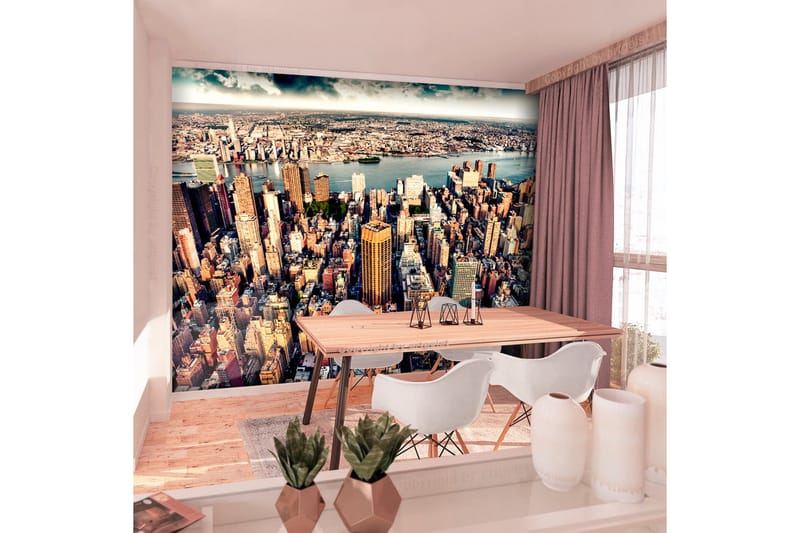 Valokuvatapetti Bird's Eye View Of New York 150x105 - Artgeist sp. z o. o. - Sisustustuotteet - Seinäkoristeet - Tapetit - Valokuvatapetit
