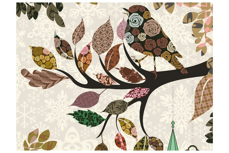 Valokuvatapetti Bird Patchwork 250x193, Artgeist sp. z o. o.