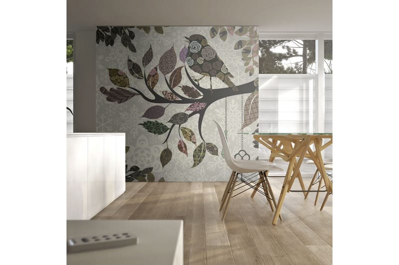 Valokuvatapetti Bird Patchwork 250x193 - Artgeist sp. z o. o. - Sisustustuotteet - Seinäkoristeet - Tapetit - Valokuvatapetit