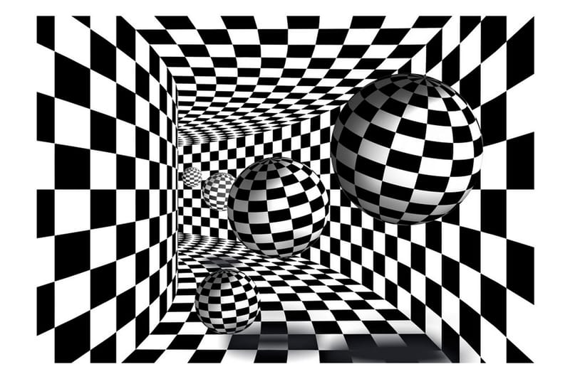 Valokuvatapetti Black & White Corridor 200x140 - Artgeist sp. z o. o. - Sisustustuotteet - Seinäkoristeet - Tapetit - Valokuvatapetit