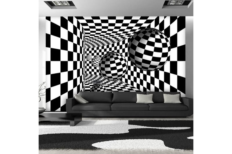 Valokuvatapetti Black & White Corridor 250x175, Artgeist sp. z o. o.
