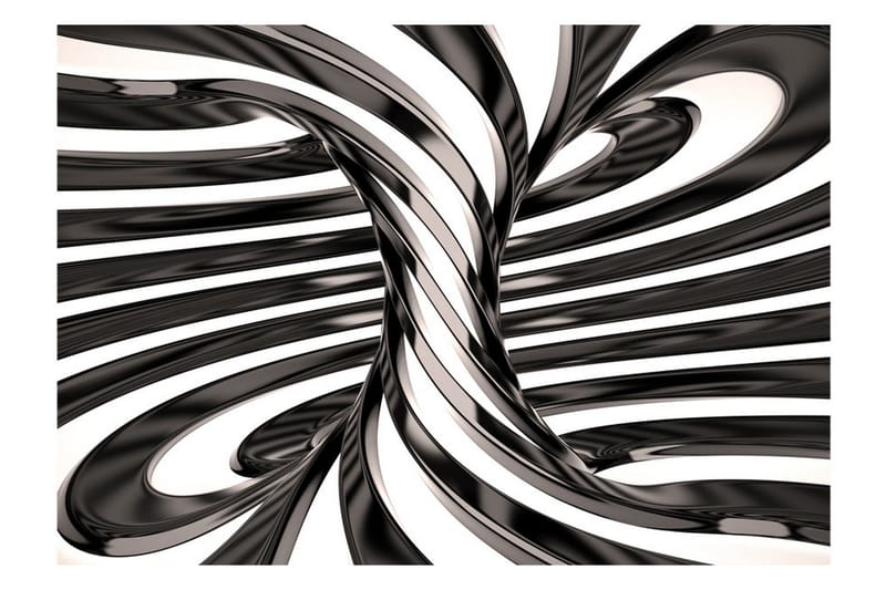Valokuvatapetti Black And White Swirl 150x105 - Artgeist sp. z o. o. - Sisustustuotteet - Seinäkoristeet - Tapetit - Valokuvatapetit